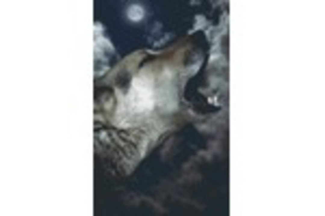 Wolf Howling In The Night Eight [8] Baseplate PixelHobby Mini-mosaic Art Kit image 0